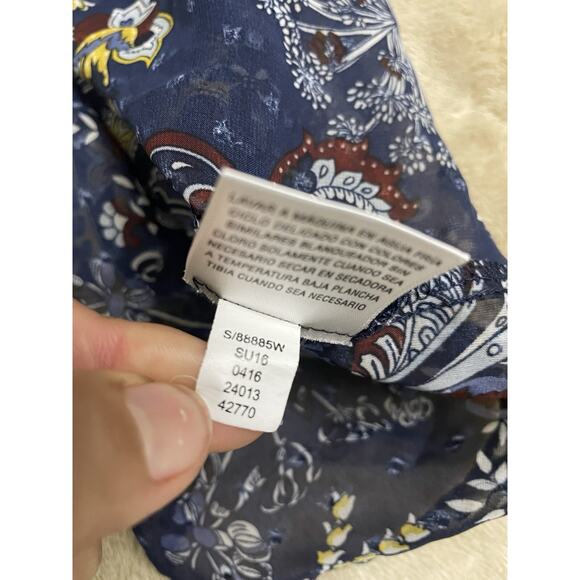 Style &Co Top Women’s Size 2X Boohoo Floral Paisley Boydell High-low Hem Blouse - Picture 5 of 11